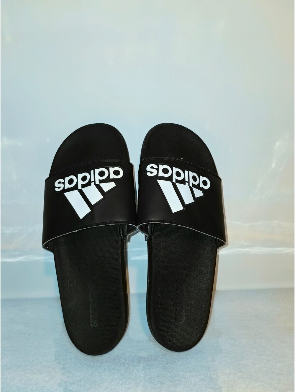 Adidas Adilette Comfort Slide in Core Black/Cloud White, GY1945, size US 12